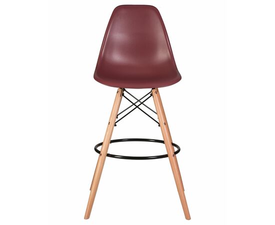 Стул барный DOBRIN DSW BAR, ножки светлый бук, цвет сливовый (R-13), Вариант: ножки светлый бук, цвет сливовый (R-13), изображение 6 | Интернет магазин мебели и декора LifeDekor