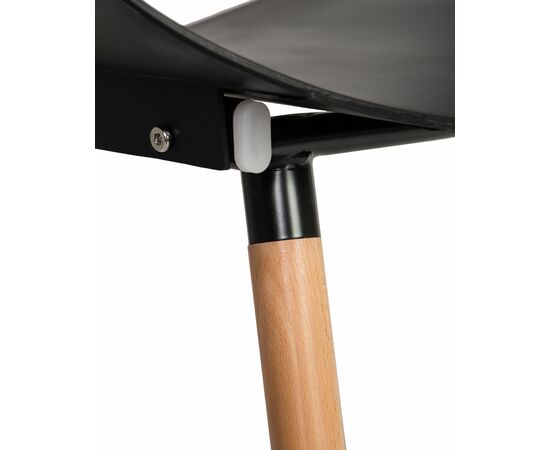 Стул обеденный DOBRIN ALIEN, ножки светлый бук, цвет чёрный (B-03), Вариант: ножки светлый бук, цвет чёрный (B-03), изображение 8 | Интернет магазин мебели и декора LifeDekor