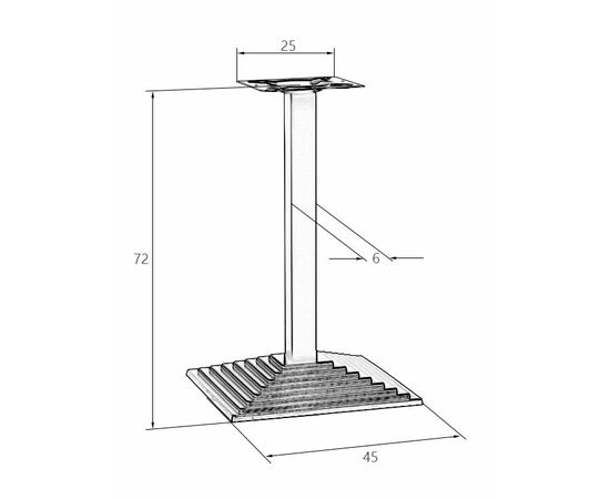 Подстолье обеденное DOBRIN GRANT, изображение 2 | Интернет магазин мебели и декора LifeDekor