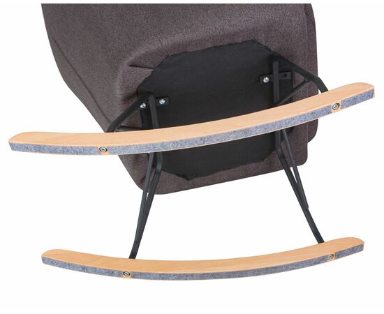 Кресло-качалка DOBRIN KIARA, серая ткань (LAR-106D-26), Вариант: серая ткань (LAR-106D-26), изображение 9 | Интернет магазин мебели и декора LifeDekor