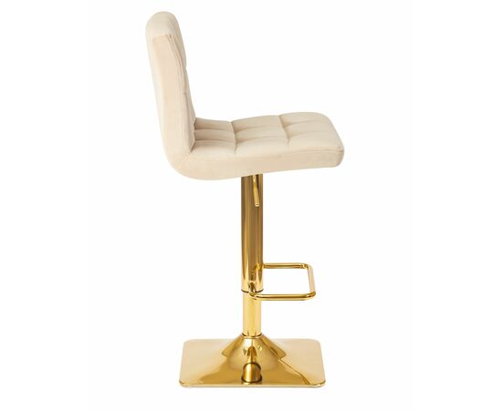 Стул барный DOBRIN GOLDIE, бежевый велюр (MJ9-10), Вариант: бежевый велюр (MJ9-10), изображение 3 | Интернет магазин мебели и декора LifeDekor