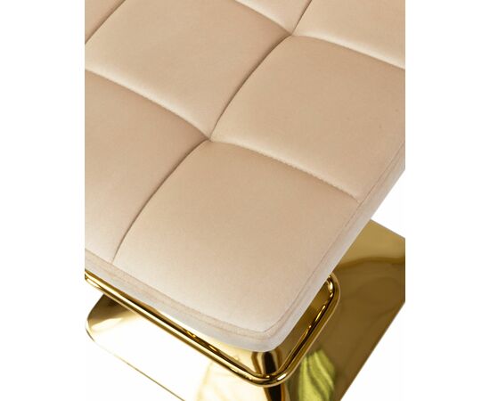 Стул барный DOBRIN GOLDIE, бежевый велюр (MJ9-10), Вариант: бежевый велюр (MJ9-10), изображение 8 | Интернет магазин мебели и декора LifeDekor