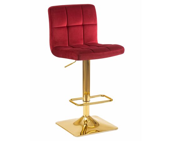 Стул барный DOBRIN GOLDIE, бордовый велюр (MJ9-43), Вариант: бордовый велюр (MJ9-43) | Интернет магазин мебели и декора LifeDekor