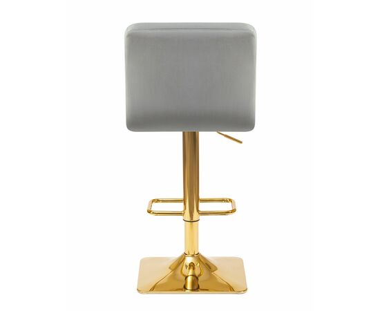 Стул барный DOBRIN GOLDIE, серый велюр (MJ9-75), Вариант: серый велюр (MJ9-75), изображение 5 | Интернет магазин мебели и декора LifeDekor
