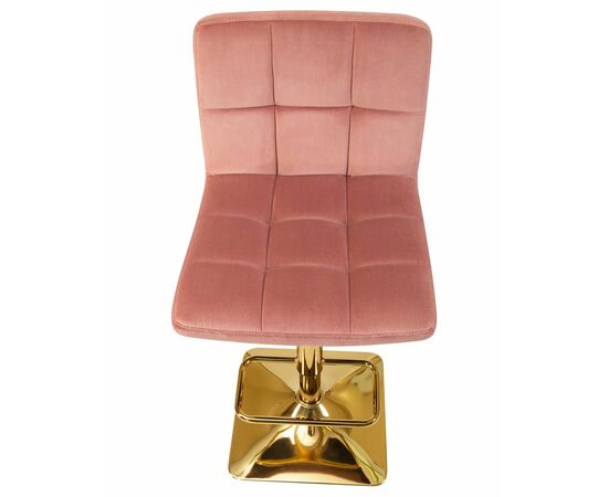 Стул барный DOBRIN GOLDIE, пудрово-розовый велюр (MJ9-32), Вариант: пудрово-розовый велюр (MJ9-32), изображение 7 | Интернет магазин мебели и декора LifeDekor