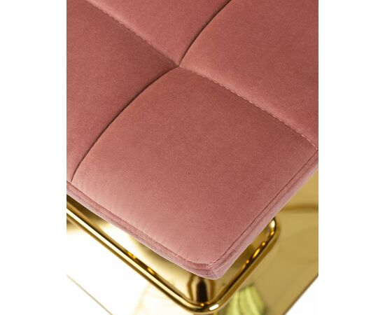 Стул барный DOBRIN GOLDIE, пудрово-розовый велюр (MJ9-32), Вариант: пудрово-розовый велюр (MJ9-32), изображение 8 | Интернет магазин мебели и декора LifeDekor