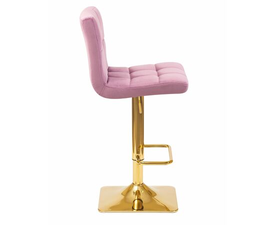 Стул барный DOBRIN GOLDIE, пудрово-сиреневый велюр (MJ9-52), Вариант: пудрово-сиреневый велюр (MJ9-52), изображение 3 | Интернет магазин мебели и декора LifeDekor