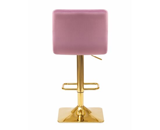 Стул барный DOBRIN GOLDIE, пудрово-сиреневый велюр (MJ9-52), Вариант: пудрово-сиреневый велюр (MJ9-52), изображение 5 | Интернет магазин мебели и декора LifeDekor