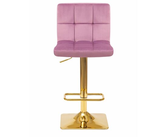 Стул барный DOBRIN GOLDIE, пудрово-сиреневый велюр (MJ9-52), Вариант: пудрово-сиреневый велюр (MJ9-52), изображение 6 | Интернет магазин мебели и декора LifeDekor