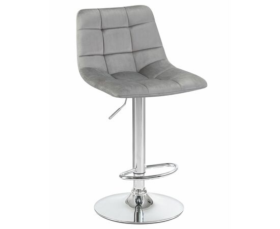 Стул барный DOBRIN TAILOR, серый велюр (MJ9-75), Вариант: серый велюр (MJ9-75), изображение 8 | Интернет магазин мебели и декора LifeDekor