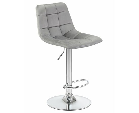 Стул барный DOBRIN TAILOR, серый велюр (MJ9-75), Вариант: серый велюр (MJ9-75) | Интернет магазин мебели и декора LifeDekor