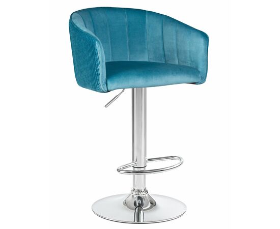Стул барный DOBRIN DARCY, морской волны велюр (1922-7), Вариант: морской волны велюр (1922-7) | Интернет магазин мебели и декора LifeDekor