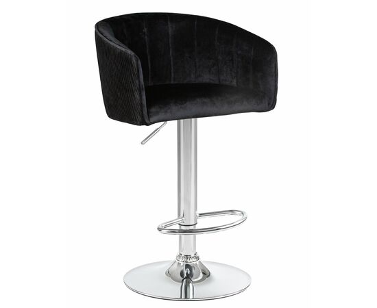 Стул барный DOBRIN DARCY, черный велюр (1922-21), Вариант: черный велюр (1922-21) | Интернет магазин мебели и декора LifeDekor