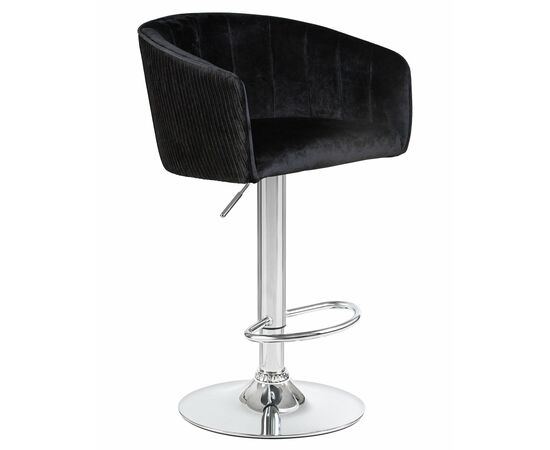 Стул барный DOBRIN DARCY, черный велюр (1922-21), Вариант: черный велюр (1922-21), изображение 2 | Интернет магазин мебели и декора LifeDekor