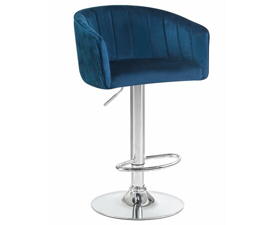 Стул барный DOBRIN DARCY, синий велюр (1922-20), Вариант: синий велюр (1922-20) | Интернет магазин мебели и декора LifeDekor