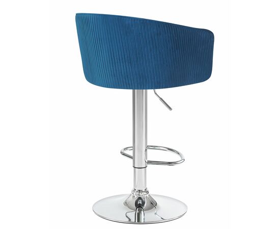 Стул барный DOBRIN DARCY, синий велюр (1922-20), Вариант: синий велюр (1922-20), изображение 4 | Интернет магазин мебели и декора LifeDekor