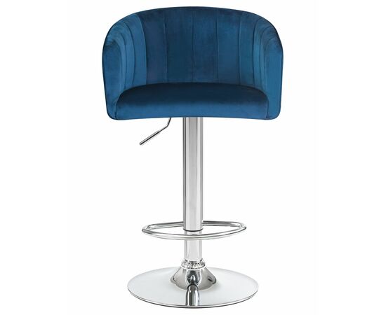 Стул барный DOBRIN DARCY, синий велюр (1922-20), Вариант: синий велюр (1922-20), изображение 6 | Интернет магазин мебели и декора LifeDekor
