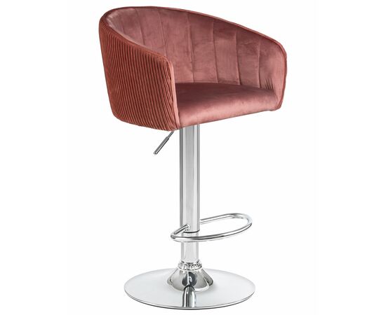 Стул барный DOBRIN DARCY, бронзово-розовый велюр (1922-17), Вариант: бронзово-розовый велюр (1922-17), изображение 2 | Интернет магазин мебели и декора LifeDekor