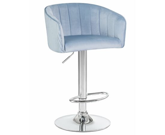 Стул барный DOBRIN DARCY, серо-голубой велюр (1922-6), Вариант: серо-голубой велюр (1922-6) | Интернет магазин мебели и декора LifeDekor