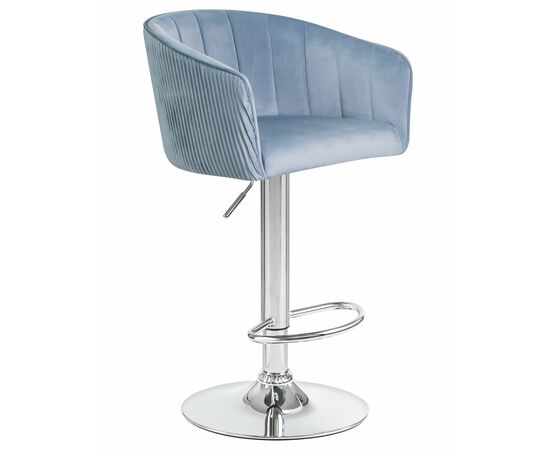 Стул барный DOBRIN DARCY, серо-голубой велюр (1922-6), Вариант: серо-голубой велюр (1922-6), изображение 2 | Интернет магазин мебели и декора LifeDekor