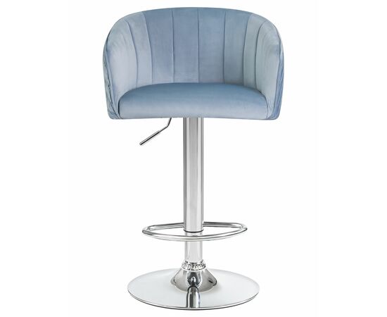Стул барный DOBRIN DARCY, серо-голубой велюр (1922-6), Вариант: серо-голубой велюр (1922-6), изображение 6 | Интернет магазин мебели и декора LifeDekor