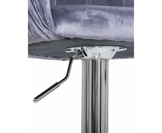 Стул барный DOBRIN DARCY, серый велюр (1922-19), Вариант: серый велюр (1922-19), изображение 8 | Интернет магазин мебели и декора LifeDekor