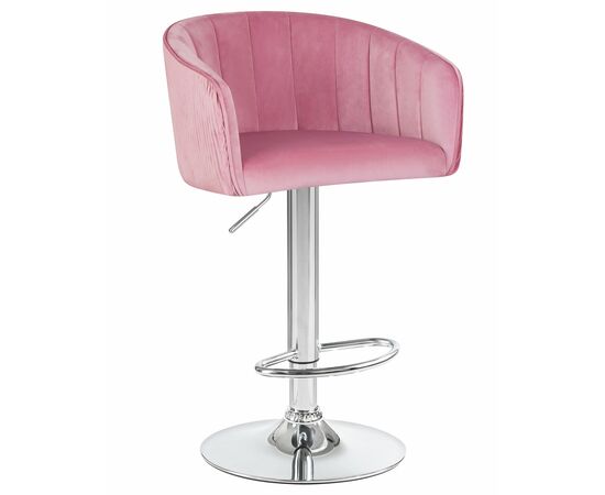 Стул барный DOBRIN DARCY, розовый велюр (1922-16), Вариант: розовый велюр (1922-16) | Интернет магазин мебели и декора LifeDekor