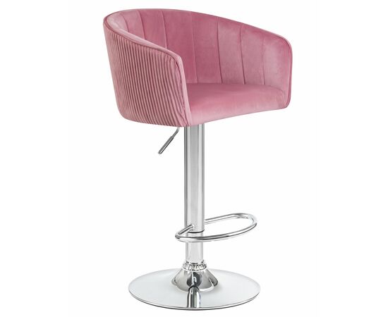 Стул барный DOBRIN DARCY, розовый велюр (1922-16), Вариант: розовый велюр (1922-16), изображение 2 | Интернет магазин мебели и декора LifeDekor