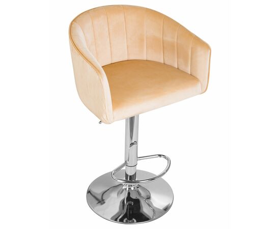 Стул барный DOBRIN DARCY, песочный велюр (1922-3), Вариант: песочный велюр (1922-3), изображение 7 | Интернет магазин мебели и декора LifeDekor