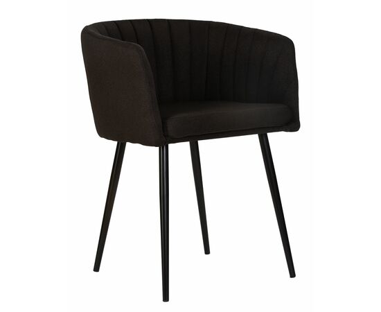 Стул обеденный DOBRIN ALINA, черная ткань (LAR-106D-28), Вариант: черная ткань (LAR-106D-28) | Интернет магазин мебели и декора LifeDekor
