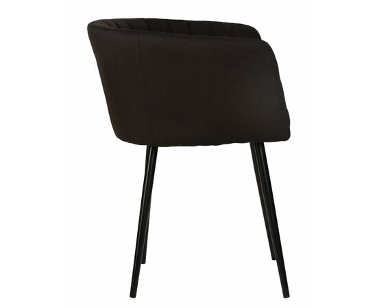Стул обеденный DOBRIN ALINA, черная ткань (LAR-106D-28), Вариант: черная ткань (LAR-106D-28), изображение 3 | Интернет магазин мебели и декора LifeDekor