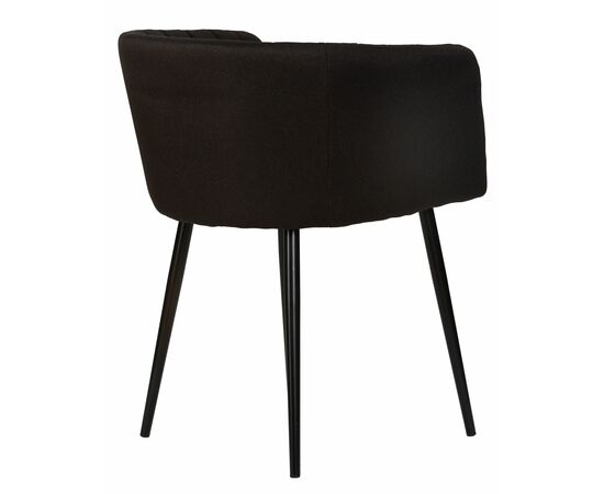 Стул обеденный DOBRIN ALINA, черная ткань (LAR-106D-28), Вариант: черная ткань (LAR-106D-28), изображение 4 | Интернет магазин мебели и декора LifeDekor