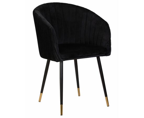Стул обеденный DOBRIN MARY, черный велюр (1922-21), Вариант: черный велюр (1922-21) | Интернет магазин мебели и декора LifeDekor