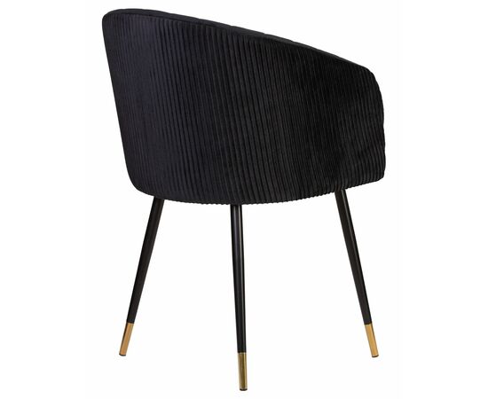Стул обеденный DOBRIN MARY, черный велюр (1922-21), Вариант: черный велюр (1922-21), изображение 4 | Интернет магазин мебели и декора LifeDekor