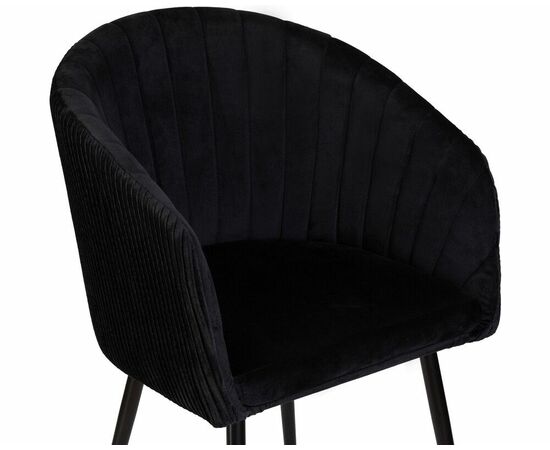 Стул обеденный DOBRIN MARY, черный велюр (1922-21), Вариант: черный велюр (1922-21), изображение 7 | Интернет магазин мебели и декора LifeDekor