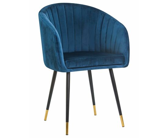 Стул обеденный DOBRIN MARY, синий велюр (1922-20), Вариант: синий велюр (1922-20) | Интернет магазин мебели и декора LifeDekor