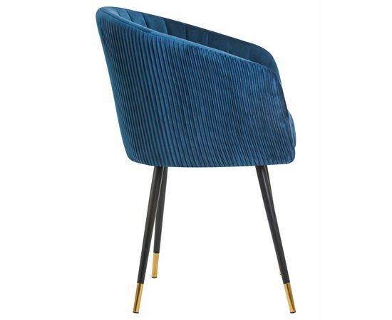 Стул обеденный DOBRIN MARY, синий велюр (1922-20), Вариант: синий велюр (1922-20), изображение 3 | Интернет магазин мебели и декора LifeDekor