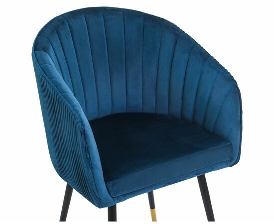 Стул обеденный DOBRIN MARY, синий велюр (1922-20), Вариант: синий велюр (1922-20), изображение 7 | Интернет магазин мебели и декора LifeDekor