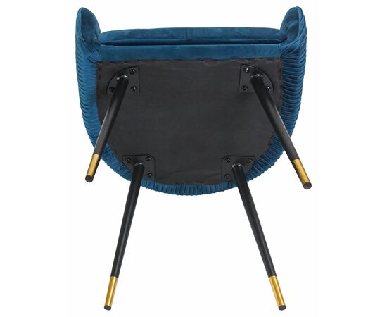 Стул обеденный DOBRIN MARY, синий велюр (1922-20), Вариант: синий велюр (1922-20), изображение 8 | Интернет магазин мебели и декора LifeDekor
