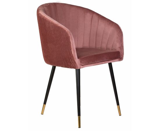 Стул обеденный DOBRIN MARY, бронзово-розовый велюр (1922-17), Вариант: бронзово-розовый велюр (1922-17), изображение 2 | Интернет магазин мебели и декора LifeDekor
