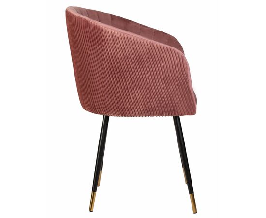 Стул обеденный DOBRIN MARY, бронзово-розовый велюр (1922-17), Вариант: бронзово-розовый велюр (1922-17), изображение 3 | Интернет магазин мебели и декора LifeDekor