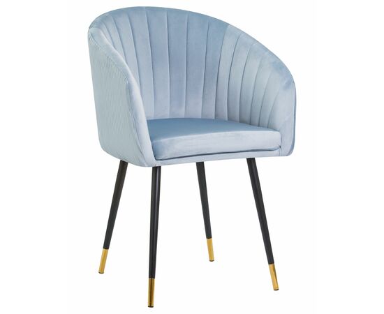 Стул обеденный DOBRIN MARY, серо-голубой велюр (1922-6), Вариант: серо-голубой велюр (1922-6) | Интернет магазин мебели и декора LifeDekor
