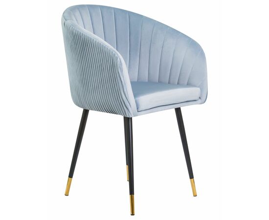 Стул обеденный DOBRIN MARY, серо-голубой велюр (1922-6), Вариант: серо-голубой велюр (1922-6), изображение 2 | Интернет магазин мебели и декора LifeDekor