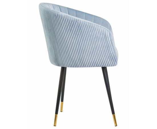 Стул обеденный DOBRIN MARY, серо-голубой велюр (1922-6), Вариант: серо-голубой велюр (1922-6), изображение 4 | Интернет магазин мебели и декора LifeDekor