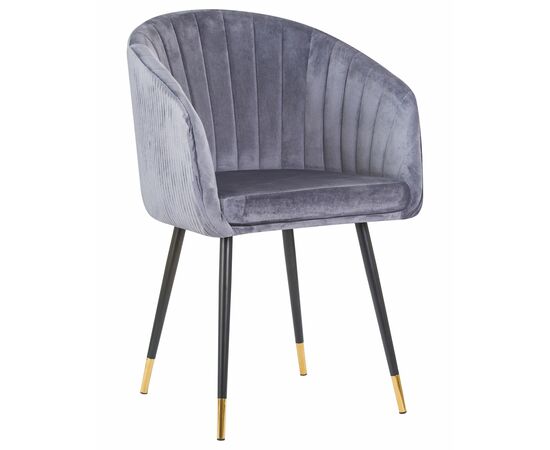 Стул обеденный DOBRIN MARY, серый велюр (1922-19), Вариант: серый велюр (1922-19) | Интернет магазин мебели и декора LifeDekor