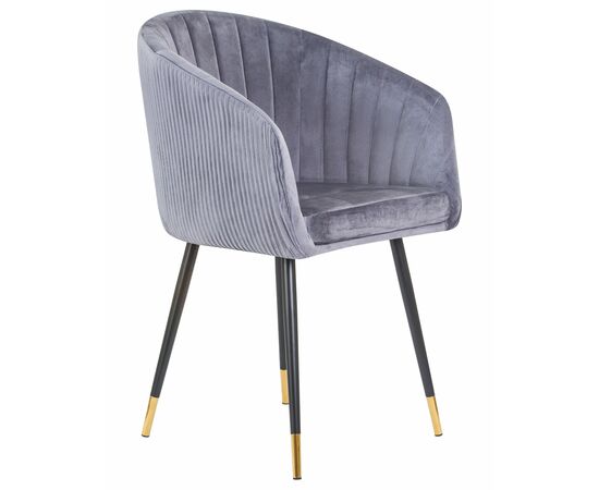 Стул обеденный DOBRIN MARY, серый велюр (1922-19), Вариант: серый велюр (1922-19), изображение 2 | Интернет магазин мебели и декора LifeDekor