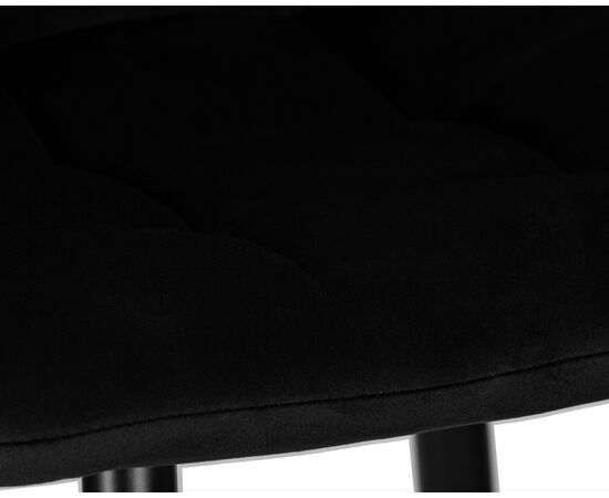 Стул барный DOBRIN NICOLE, черные матовые ножки, черный велюр (108-77), Вариант: черные матовые ножки, черный велюр (108-77), изображение 7 | Интернет магазин мебели и декора LifeDekor