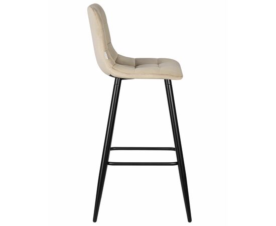 Стул барный DOBRIN NICOLE, черные матовые ножки, мокко велюр (108-104), Вариант: черные матовые ножки, мокко велюр (108-104), изображение 3 | Интернет магазин мебели и декора LifeDekor