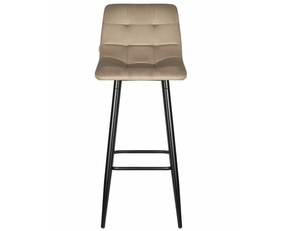 Стул барный DOBRIN NICOLE, черные матовые ножки, мокко велюр (108-104), Вариант: черные матовые ножки, мокко велюр (108-104), изображение 6 | Интернет магазин мебели и декора LifeDekor