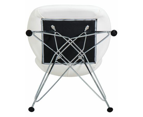 Стул обеденный DOBRIN BUTTERFLY CHROME, ножки хром, цвет белый, Вариант: ножки хром, цвет белый, изображение 7 | Интернет магазин мебели и декора LifeDekor